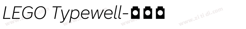 LEGO Typewell字体转换 LEGO Typewell字体转换